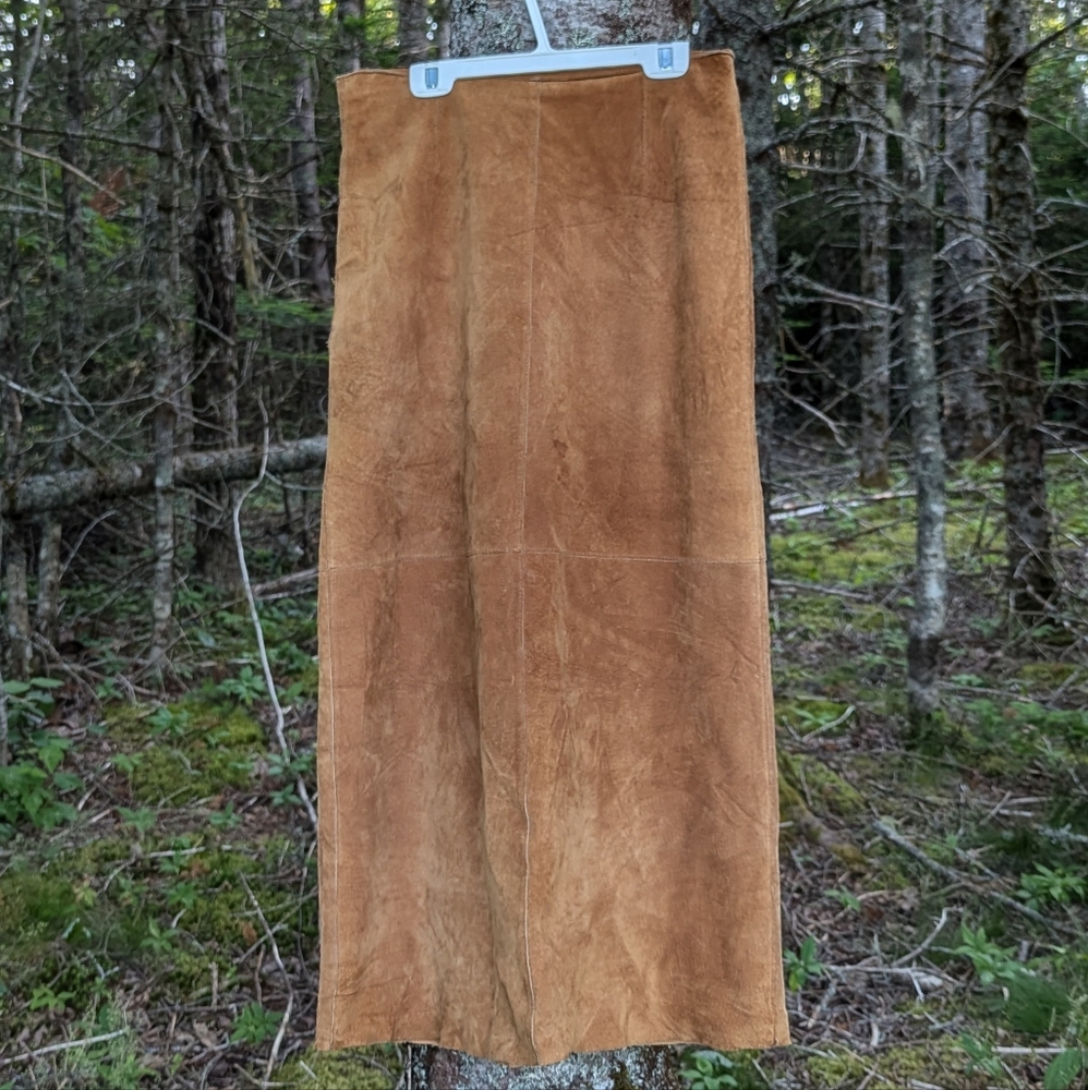 SIENA STUDIO Women's Suede Maxi Skirt, size 6